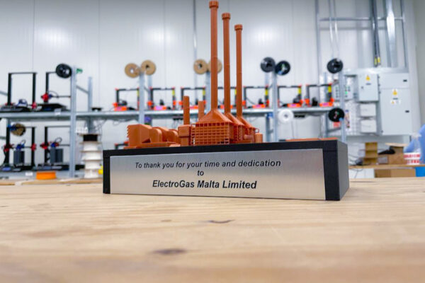 Electrogas Malta 3D Printed Trophy