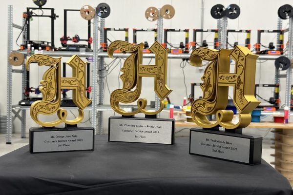 3D printed Hugo's Award