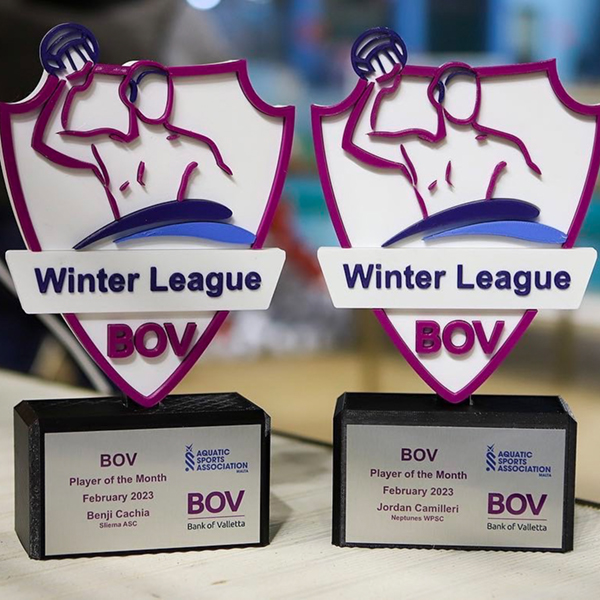 BOV winter league trophies